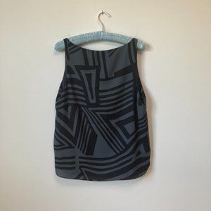 LOFT black blue geometric tank